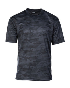 Mil-Tec tricou cu uscare rapidă, dark camo