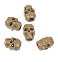 Mil-Tec Skull terminații pentru șireturi 10buc, coyote