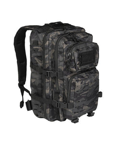 Mil-Tec rucsac de asalt tăiat cu laser camuflaj închis LG