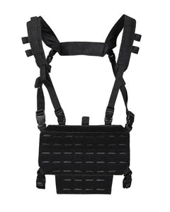Mil-Tec CHEST RIG vestă tactică ușoară cu panou LASER, neagră