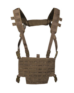Mil-Tec CHEST RIG vestă tactică ușoară cu panou LASER, dark coyote