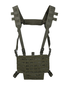 Mil-Tec CHEST RIG vestă tactică ușoară cu panou LASER, verde