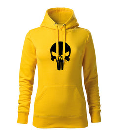 DRAGOWA hanorac de damă cu glugă Punisher 320 g/m², galben