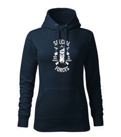 DRAGOWA hanorac de damă cu glugă special forces 320 g/m², bleumarin