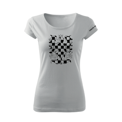 DRAGOWA tricou de damă cu mânecă scurtă vulturiță 150 g/m², alb