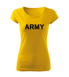 DRAGOWA tricou de damă army 150 g/m², galben