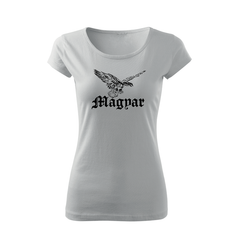 DRAGOWA tricou de damă pasărea Turul 150 g/m², alb
