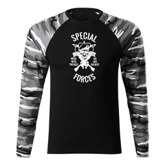 DRAGOWA Fit-T tricou cu mânecă lungă special forces 160 g/m², metro