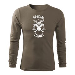 DRAGOWA Fit-T tricou cu mânecă lungă special forces 160 g/m², verde oliv