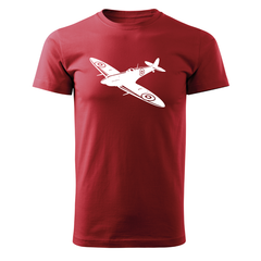 DRAGOWA tricou cu mânecă scurtă avion 160 g/m², roșu