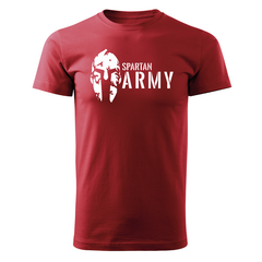 DRAGOWA tricou cu mânecă scurtă Spartan army 160 g/m², roșu