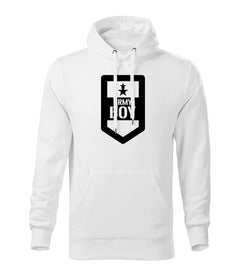 DRAGOWA hanorac bărbătesc cu glugă army boy 320 g/m², alb