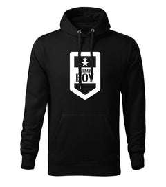 DRAGOWA hanorac bărbătesc cu glugă army boy 320 g/m², negru