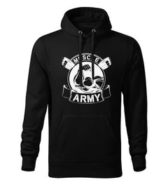 DRAGOWA hanorac bărbătesc cu glugă muscle army original 320 g/m², negru