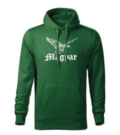 DRAGOWA hanorac bărbătesc cu glugă turul 320 g/m², verde