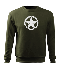 DRAGOWA hanorac bărbătesc star 300 g/m², verde oliv