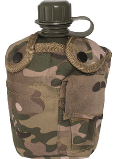 Mil-Tec US ploscă de teren 1l cu bol ALU, MultiCam