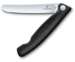 Victorinox Swiss Classic briceag pentru fructe și legume lamă netedă, negru