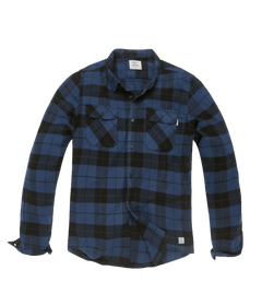 Vintage Industries Sem cămașă din flanelă, Kobalt check
