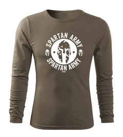 DRAGOWA Fit-T tricou cu mânecă lungă Archelaos 160 g/m², verde oliv