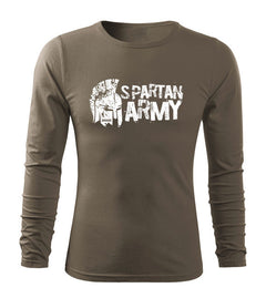 DRAGOWA Fit-T tricou cu mânecă lungă Aristón 160 g/m², verde oliv