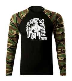 DRAGOWA Fit-T tricou cu mânecă lungă León 160 g/m², woodland