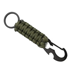 WARAGOD Sanya paracord survival breloc multifuncțional 4 în 1 multifuncțional, verde
