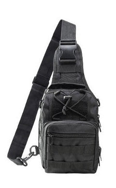 WARAGOD Soldat assault geantă crossbody, neagră