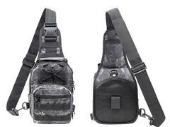 WARAGOD Soldat assault geantă crossbody, snake grey black