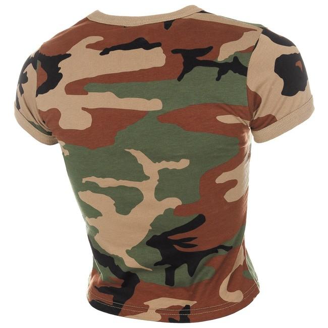 MFH tricou de camuflaj pentru femei woodland, 160g/m2