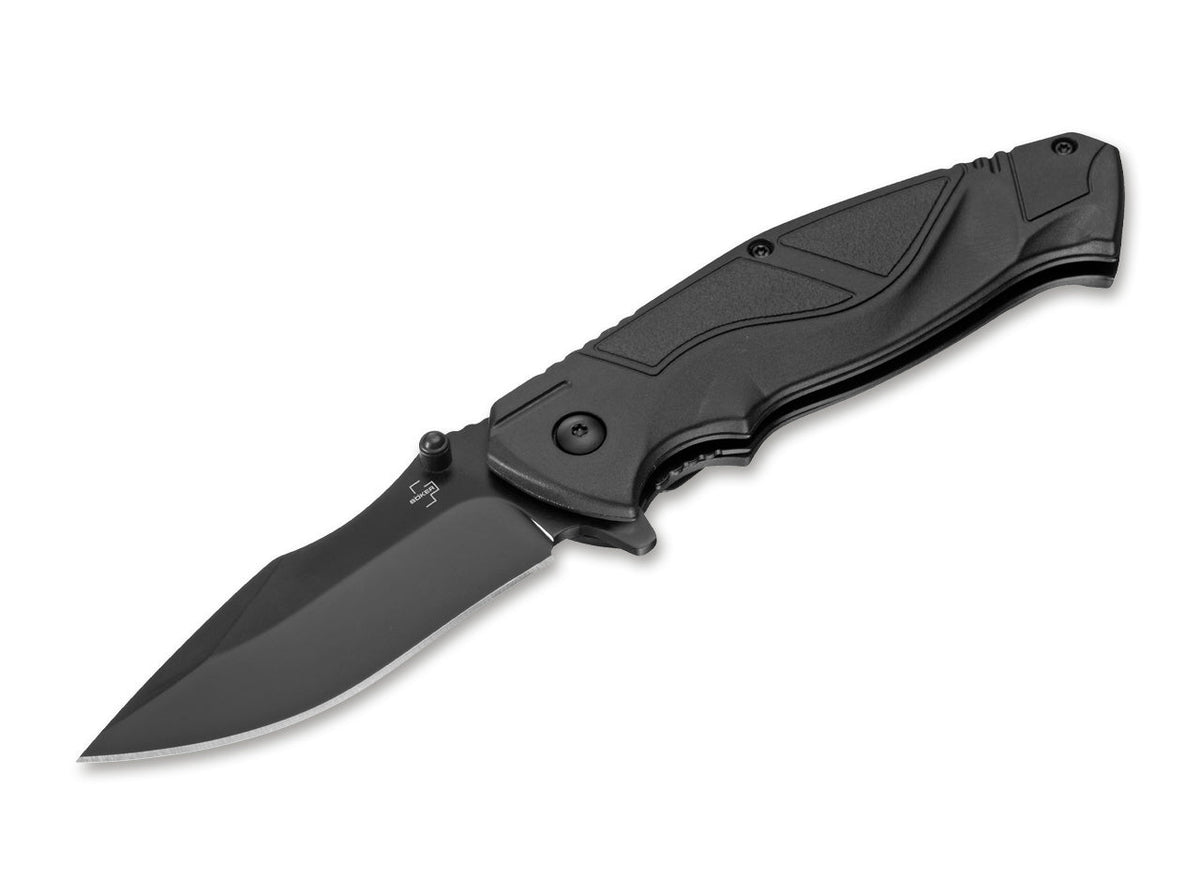 BÖKER® Plus All Black Pro otvárací nôž, čierna, 19,5 cm