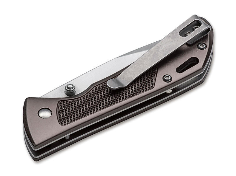 BÖKER® Advance Checkering briceag EDC, dark bronze