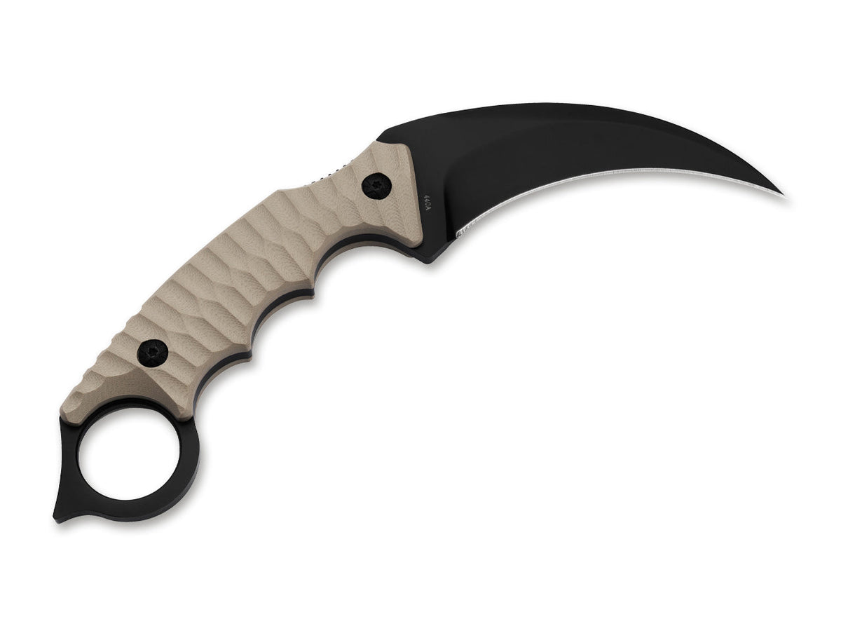 BÖKER® Plus Spike Karambit karambitový nôž, khaki, 21,5 cm
