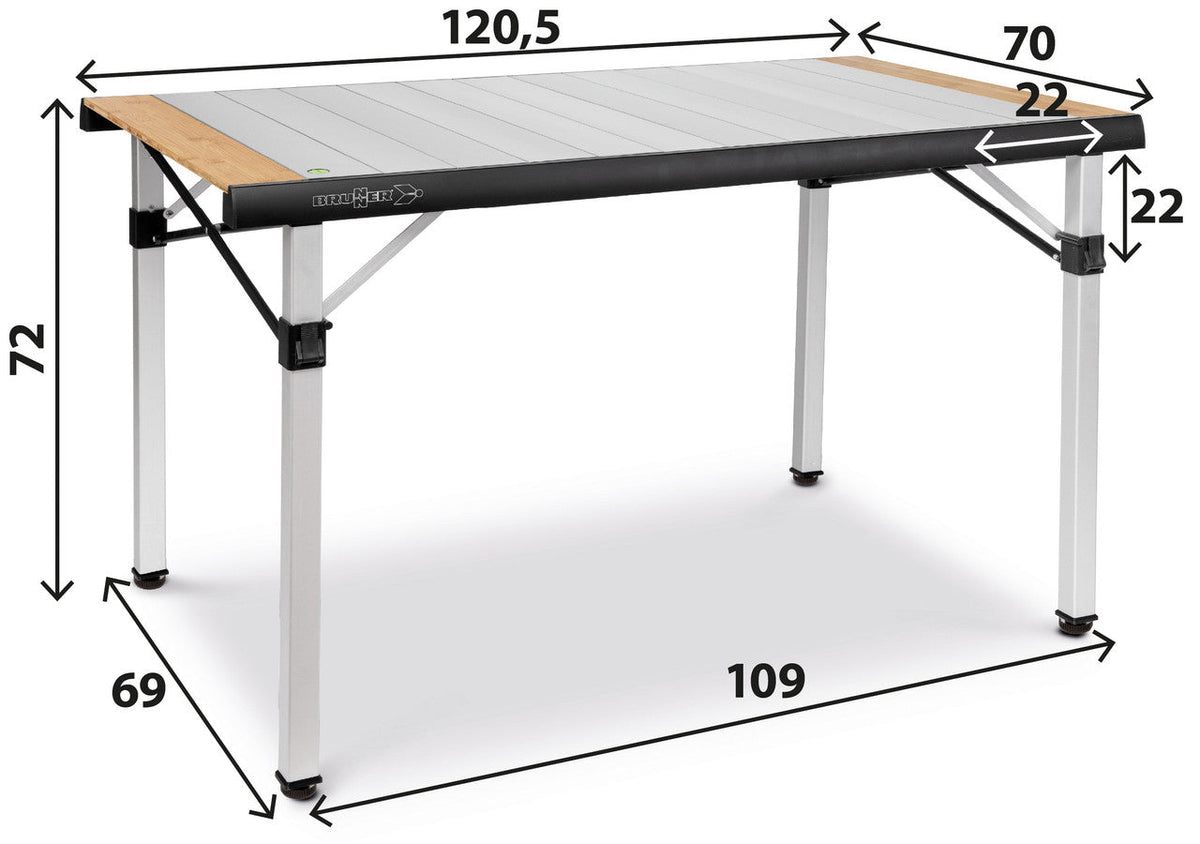 Brunner Quadra Tropic Adjustar 4 masă de camping