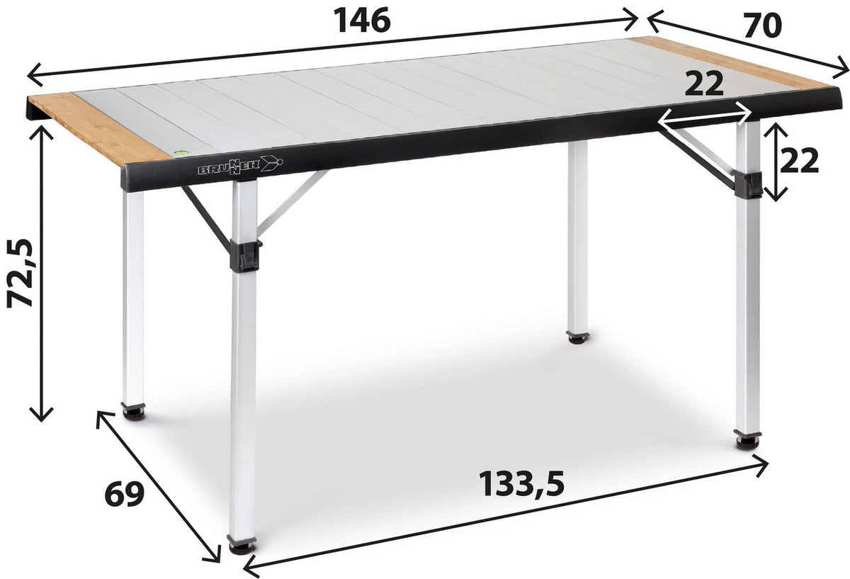 Brunner Quadra Tropic Adjustar masă de camping 6