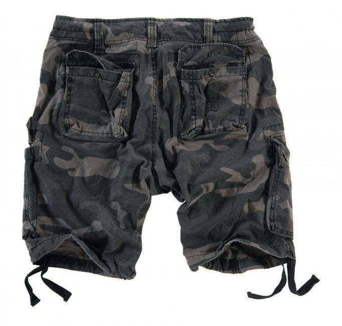 Surplus Vintage pantaloni scurți, black-camo