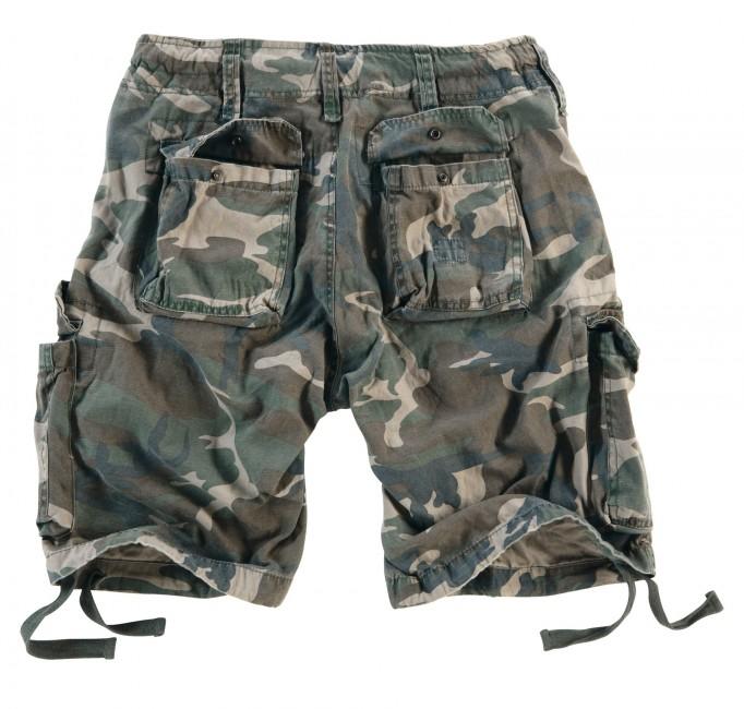 Surplus Vintage pantaloni scurți, woodland