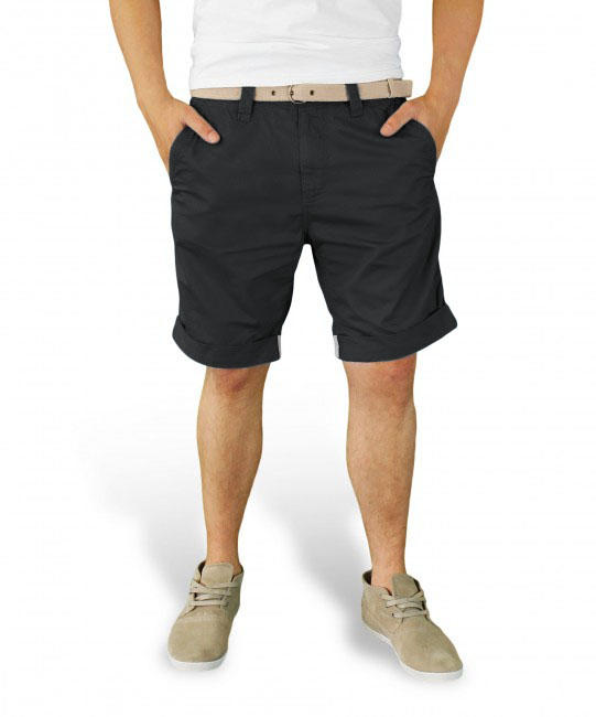 Surplus chino pantaloni scurți, negri
