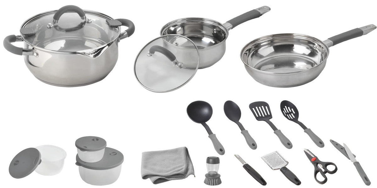 Brunner Omnibox 18+2 set tacâmuri de bucătărie și accesorii, 22 cm