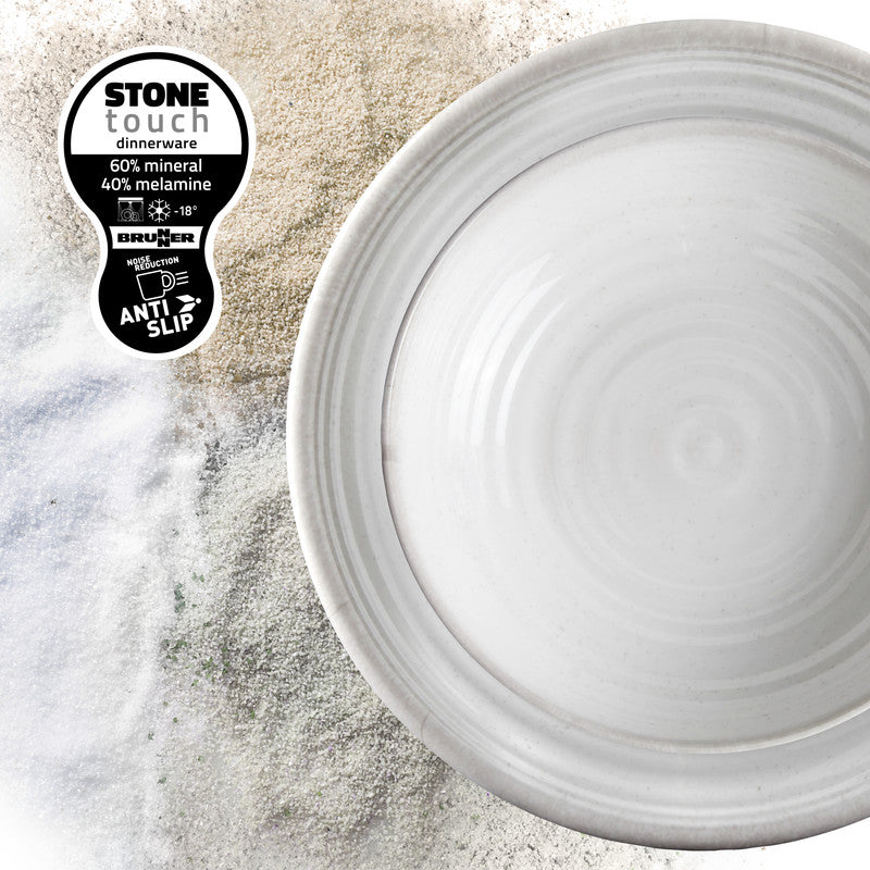 Brunner Deep plate farfurie adâncă, albă