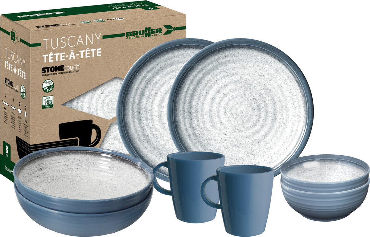 Brunner Tuscany set de vase de bucătărie 8 buc, albastru