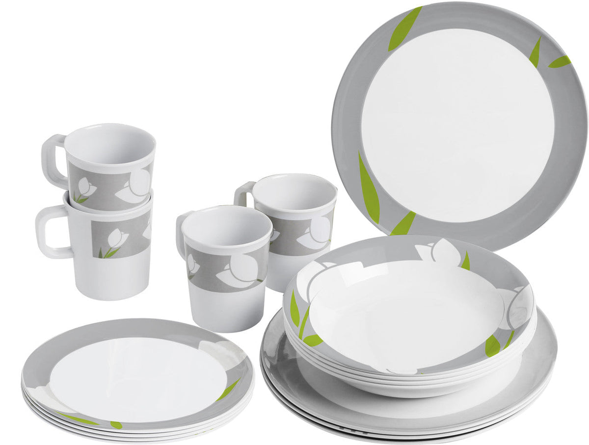 Brunner Melamine Set Tulip set de vase de bucătărie, alb
