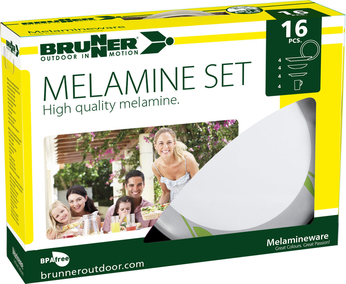 Brunner Melamine Set Tulip set de vase de bucătărie, alb