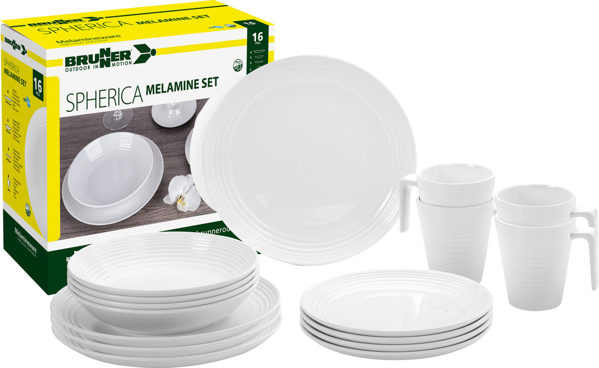 Brunner Spherica set de vase de bucătărie Melamine, alb