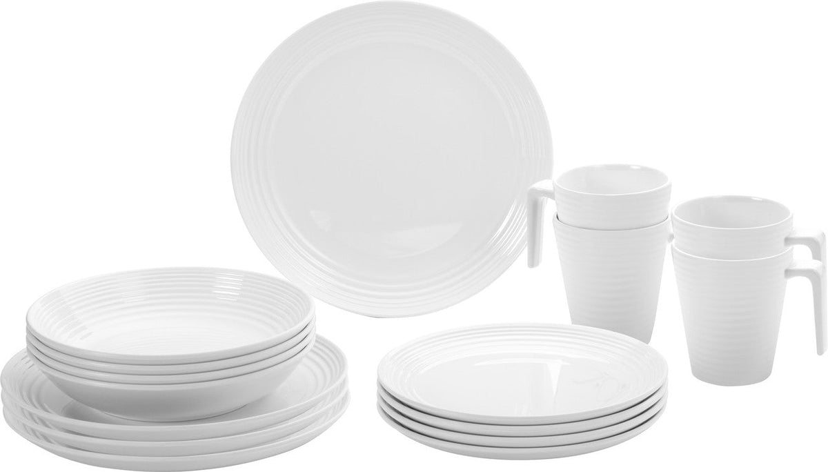 Brunner Spherica set de vase de bucătărie Melamine, alb