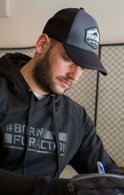 Pentagon Born For Action hanorac cu glugă, cinder grey