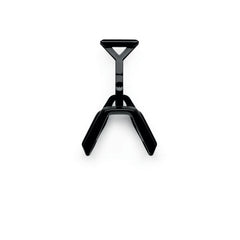 100% HYPERCRAFT XS punte nazală, Gloss Metallic Black