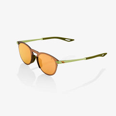 100% Legere Round ochelari de soare, Matte Metallic Viperidae