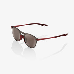 100% Legere Round ochelari de soare, Soft Tact Crimson