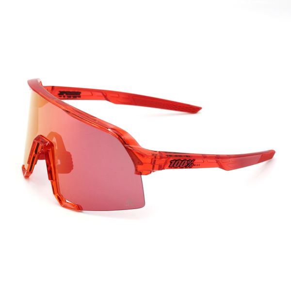 100% S3 LE ochelari de soare, Gloss Translucent Red, Hiper Red Mirror - Peter Sagan